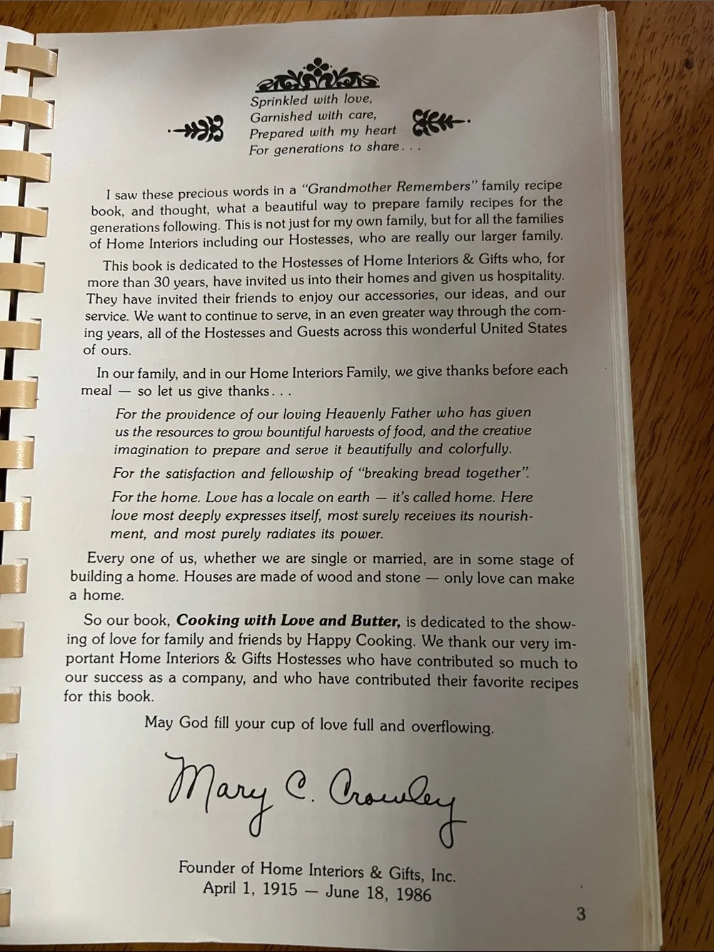 Cooking with Love and Butter Cookbook - White 1993